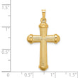 14k Hollow Polished Cross