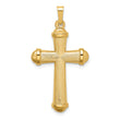 14k Hollow Polished Cross