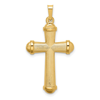 14k Hollow Polished Cross