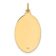 14k Solid Polished/Satin Oval St. Joseph Medal
