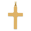 14k Hollow Polished Center X Cross