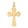 14k Two-tone Polished Solid INRI Crucifix Pendant
