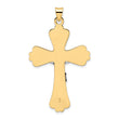 14k Two-tone Polished Solid Fancy INRI Crucifix Pendant