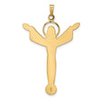 14k Polished Solid Risen Christ Pendant