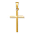 14K Polished Cross Pendant