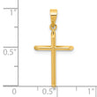 14K Polished Cross Pendant