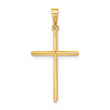 14K Polished Cross Pendant