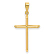 14K Polished Cross Pendant