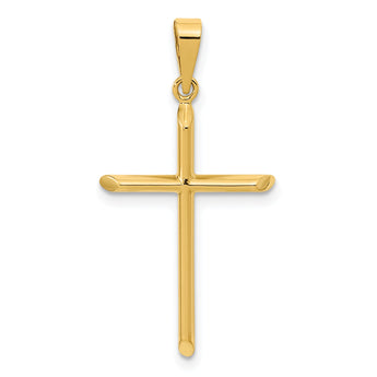 14K Polished Cross Pendant