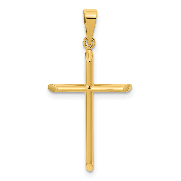 14K Polished Cross Pendant