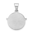 14k White Gold Polished and Satin Hollow Holy Spirit Pendant