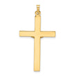 14k Two-tone Solid INRI Crucifix Pendant