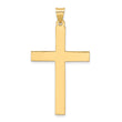 14k Polished Solid Cross Pendant