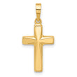 14K Polished Cross Pendant