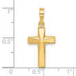14K Polished Cross Pendant