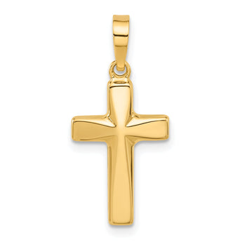 14K Polished Cross Pendant