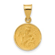 14k Polished and Satin Solid Our Lady of Perpetual Help Medal