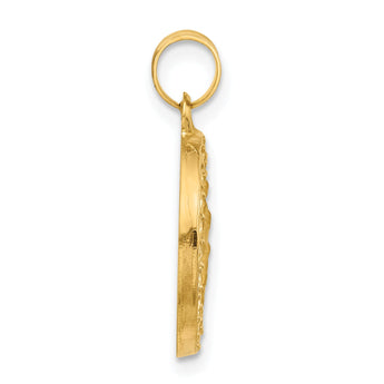 14K Hollow St. Christopher Medal