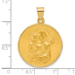 14k Polished and Satin Solid St Joseph Medal