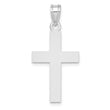 14K White Gold Polished Cross Charm