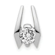14K White Gold 5.25mm VS Diamond Slide
