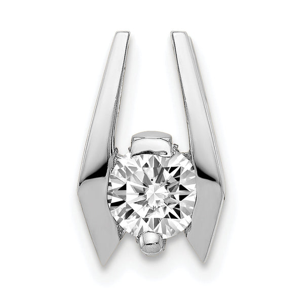 14K White Gold 5.25mm VS Diamond Slide