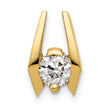14k Complete A 5.25mm Diamond Slide Fits up to 3mm Fancy or Reversible Omega Only - Birthstone Company