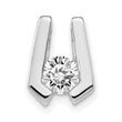 14K White Gold A Diamond slide