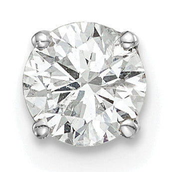 14k White Gold AA Quality Complete Diamond Stud Earring