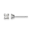 14k White Gold VS Quality Complete Princess Cut Diamond Earrings - Birthstone Company