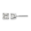 14k White Gold 1ct VS Quality Complete Princess Cut Diamond Earrings - Birthstone Company