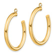 14k Polished Tube Hoop Earring Jackets