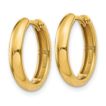 14k Round Hinged Hoop Earrings
