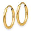 14k 1.5mm Polished Round Endless Hoop Earrings