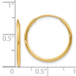 14k 1.25mm Endless Hoop Earring
