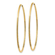 14k 1.25mm Diamond-cut Endless Hoop Earring