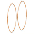 14k Rose Gold 1.2mm Polished Endless Hoop Earrings