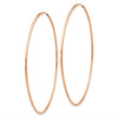 14k Rose Gold 1.2mm Polished Endless Hoop Earrings - Birthstone Company