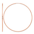 14k Rose Gold 1.2mm Polished Endless Hoop Earrings - Birthstone Company