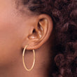 14k Rose Gold Polished Endless 2mm Hoop Earrings - Birthstone Company