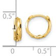 14k D/C Hinged Hoop Earrings