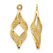 14k Polished Filigree Swirl Earring Jackets - Birthstone Company