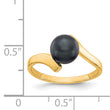 14k Black FW Cultured Pearl Ring, Size 6 - Birthstone Company