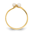 14k 3mm FW Cultured Pearl ring, Size 6 - Birthstone Company