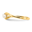 14k 3mm FW Cultured Pearl ring, Size 6 - Birthstone Company