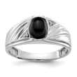 14k White Gold AAA Diamond Men's Ring, Size 10 - Birthstone Company