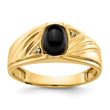 14k AAA Diamond men's ring, Size 11 - Birthstone Company