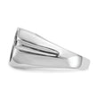 14k White Gold AA Diamond men's ring, Size 10 - Birthstone Company