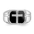 14k White Gold AA Diamond men's ring, Size 10 - Birthstone Company