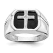 14k White Gold AAA Diamond men's ring, Size 10 - Birthstone Company